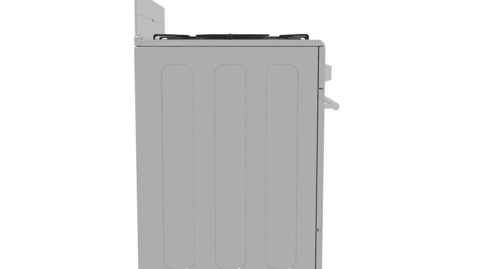 Stainless Steel Gas Range 3D - Professional 3D Model Render 8