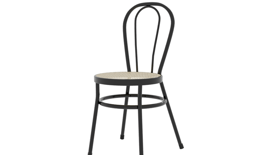 Classic Bistro Chair Model 3D - Professional 3D Model Render 12