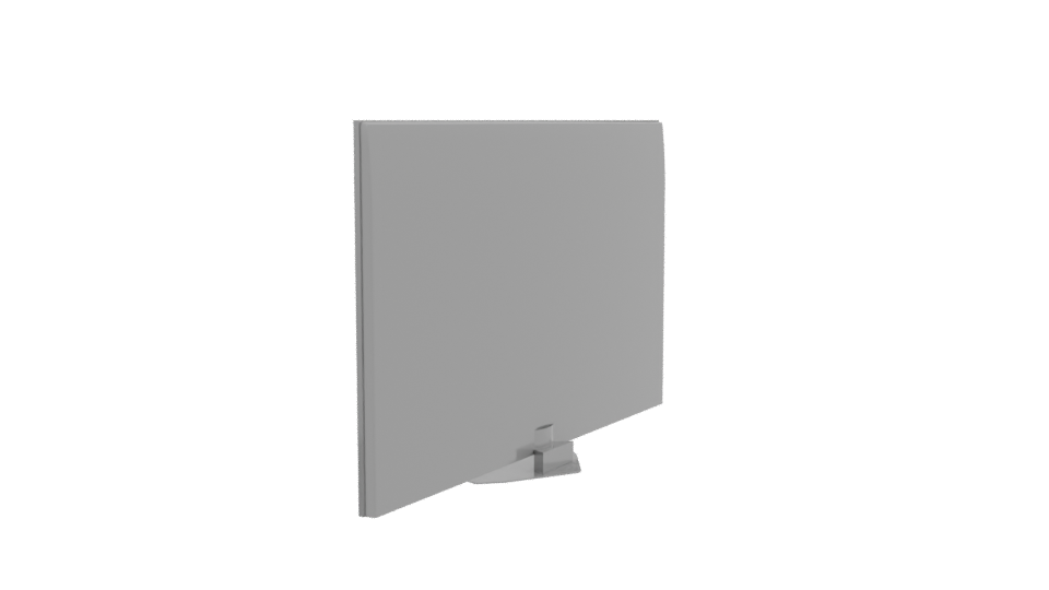 Sleek Modern Flat Screen TV 3D Model - Professional 3D Model Render 3
