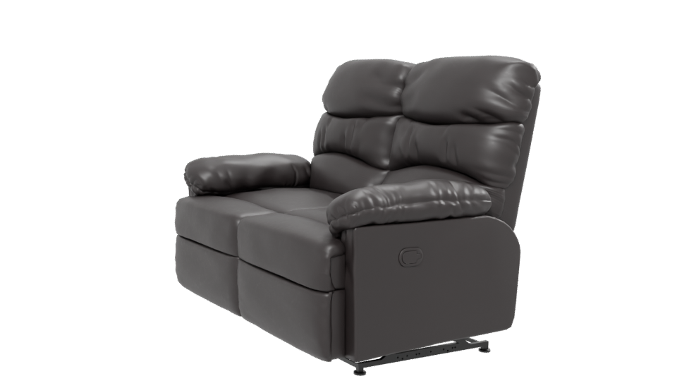 Comfortable Leather Loveseat Model - Professional 3D Model Render 13