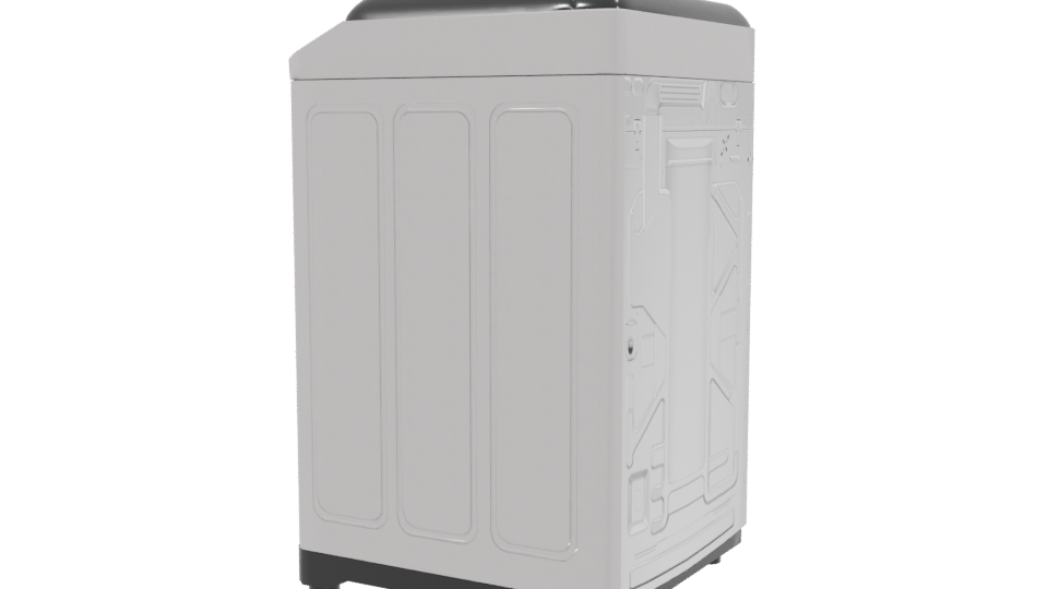 Compact Washing Machine 3D Model - Professional 3D Model Render 3