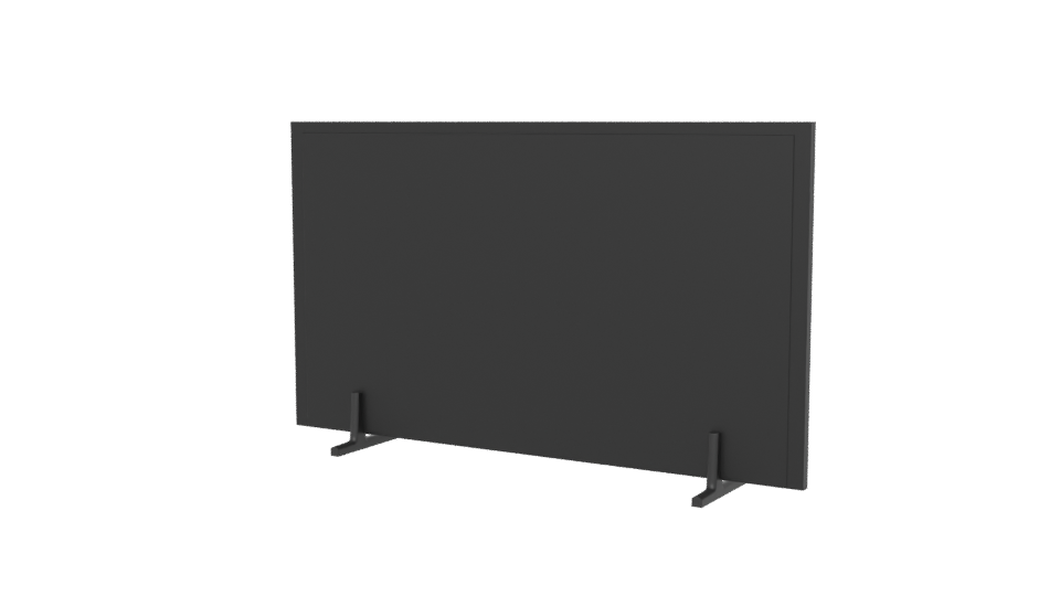 Sleek Minimalist Television Model - Professional 3D Model Render 6