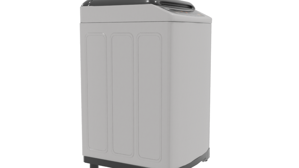 Compact Washing Machine 3D Model - Professional 3D Model Render 9