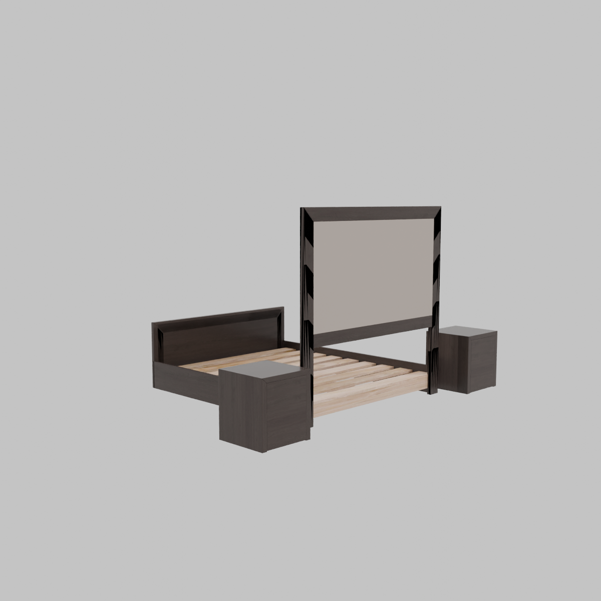 RECAMARA QUEEN CON BASE Y MESA DE NOCHE