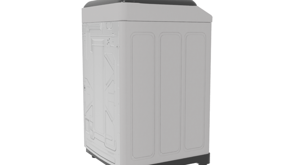 Stylish Household Washing Machine 3D - Professional 3D Model Render 7