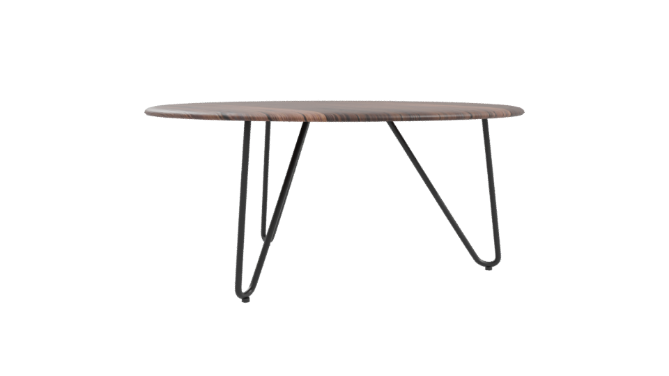 Stylish Round Wooden Table 3D - Professional 3D Model Render 10