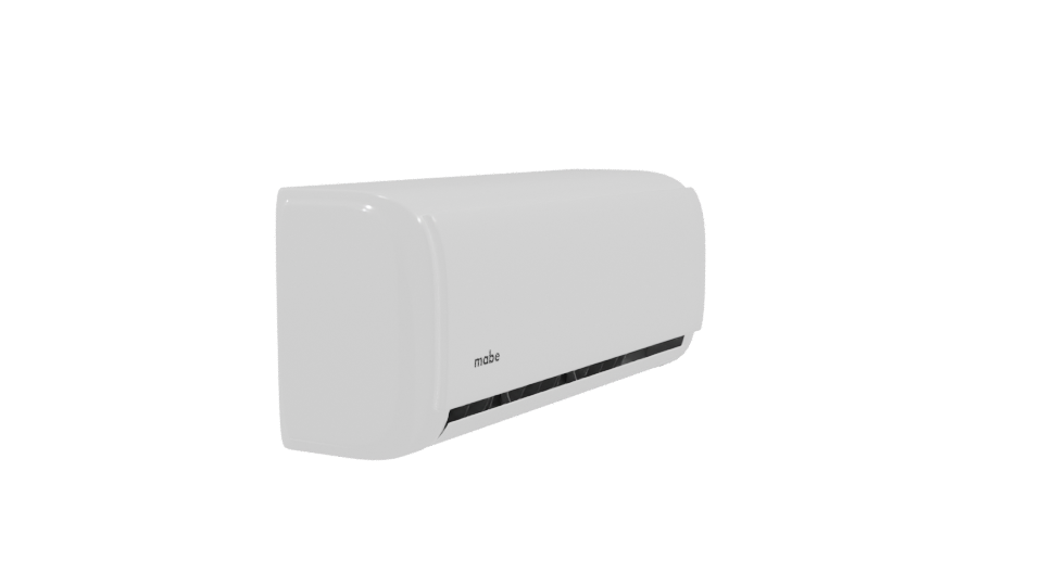 Sleek Modern Air Conditioner Model - Professional 3D Model Render 9