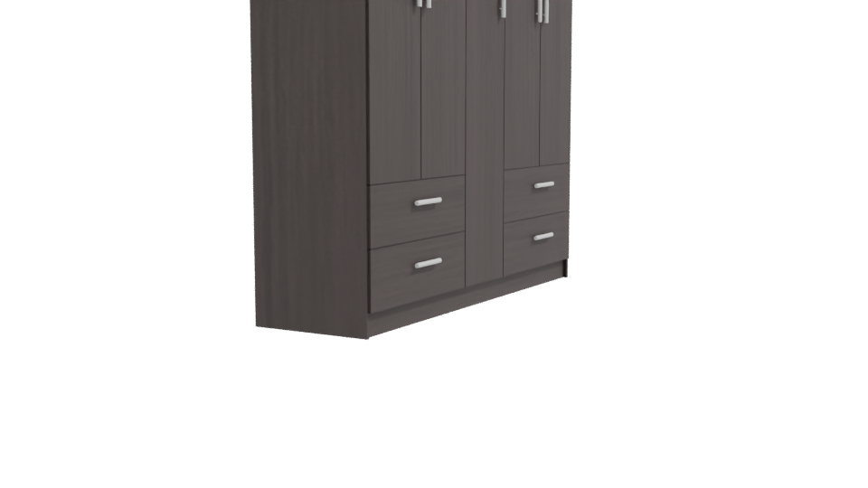 Elegant Wooden Wardrobe 3D Model - Professional 3D Model Render 9