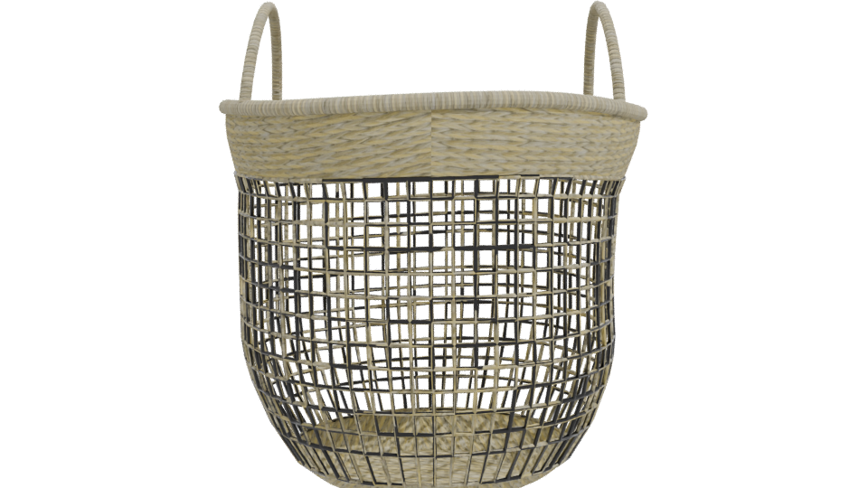 Stylish Woven Storage Basket 3D - Professional 3D Model Render 11