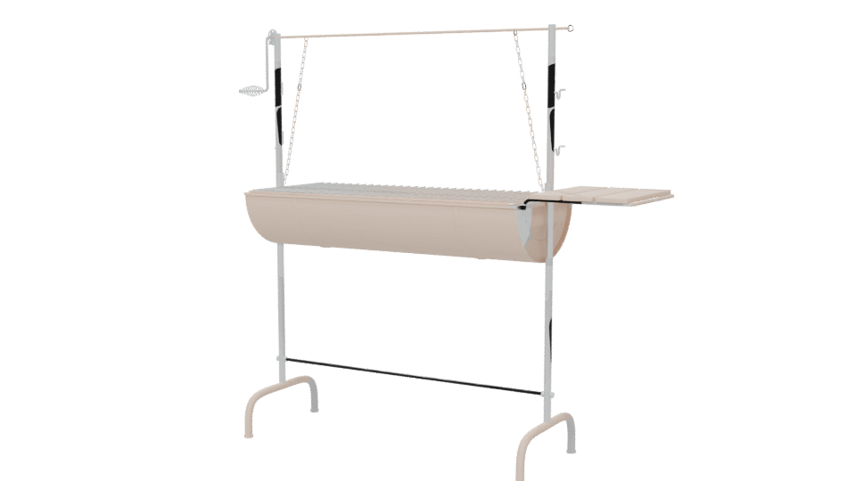 Heavy-Duty Outdoor BBQ Grill 3D - Professional 3D Model Render 6