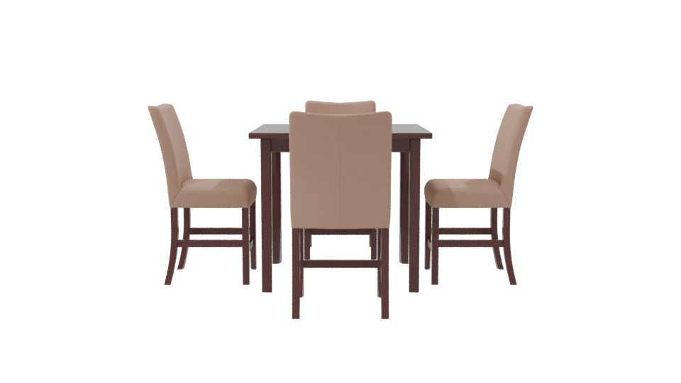 Stylish Dining Table Set 3D - Professional 3D Model Render 8