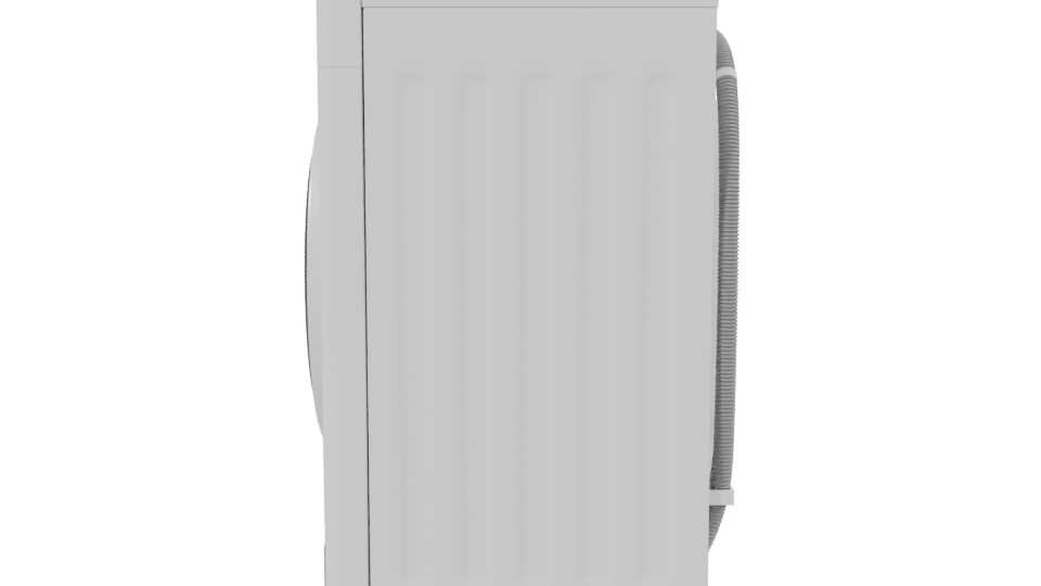 Modern Front-Loading Washing Machine 3D Model - Professional 3D Model Render 2
