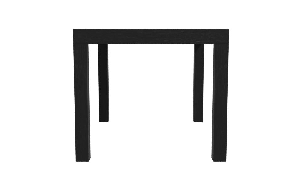 Stylish Black Wooden Table 3D - Professional 3D Model Render 11