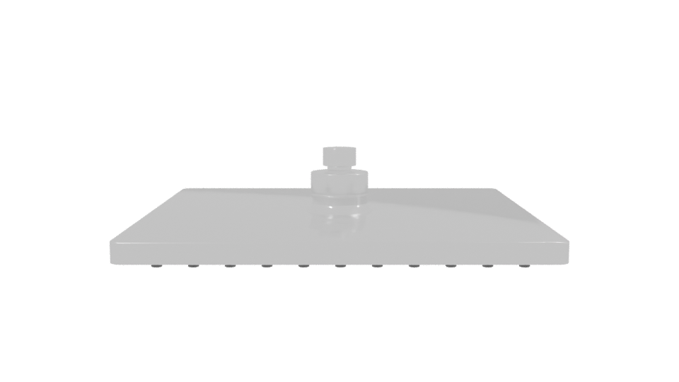 Square Shower Plate 200mm 3D - Professional 3D Model Render 2