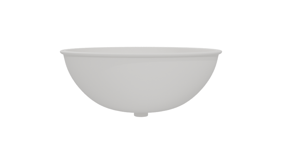 Stylish Minimalist Ceramic Bowl 3D Model - Professional 3D Model Render 5