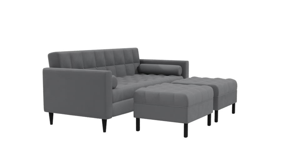 Stylish Modular Sofa Set 3D - Professional 3D Model Render 9