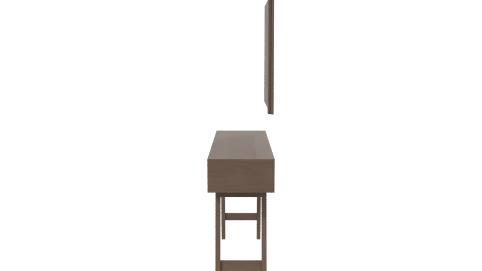 Minimalist Vanity Table Model 3D - Professional 3D Model Render 2