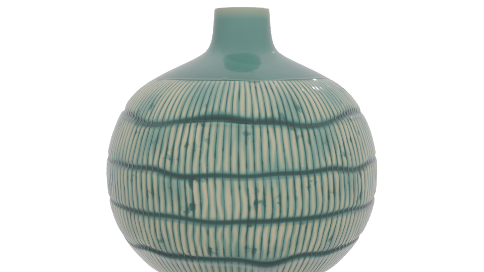 Stylish Ceramic Decorative Vase 3D - Professional 3D Model Render 12