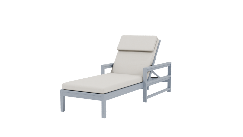 Stylish Outdoor Lounge Chair 3D - Professional 3D Model Render 3
