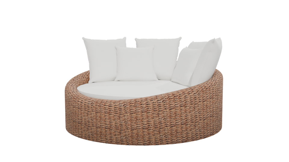 Stylish Outdoor Daybed Model - Professional 3D Model Render 12