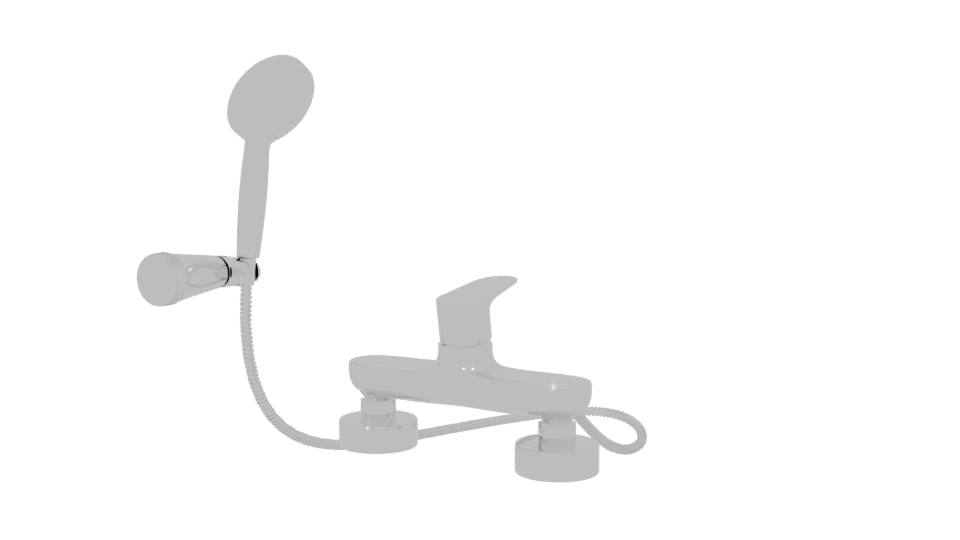 Stylish Shower Head Assembly 3D - Professional 3D Model Render 6