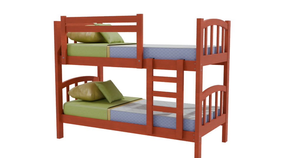 Stylish Bunk Bed 3D Model - Professional 3D Model Render 9