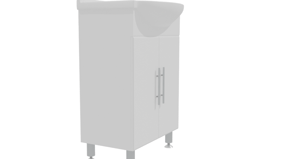 Modern Bathroom Sink Cabinet 3D - Professional 3D Model Render 9