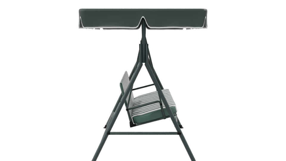 Stylish Outdoor Swing Bench 3D Model - Professional 3D Model Render 8