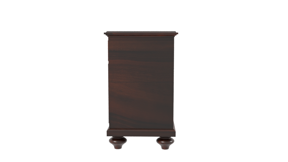 Elegant Wooden Sideboard Model - Professional 3D Model Render 2