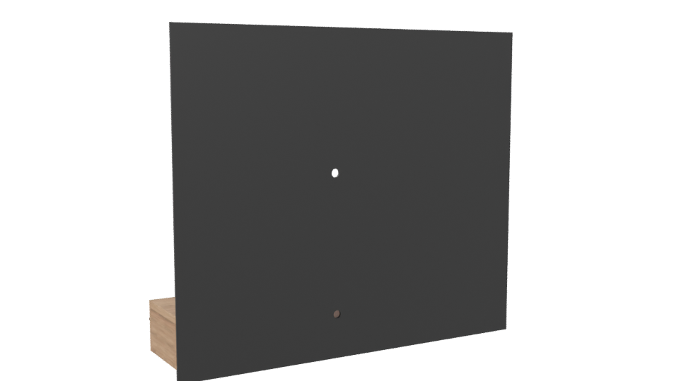 Stylish Wooden Shelf Model 3D - Professional 3D Model Render 4