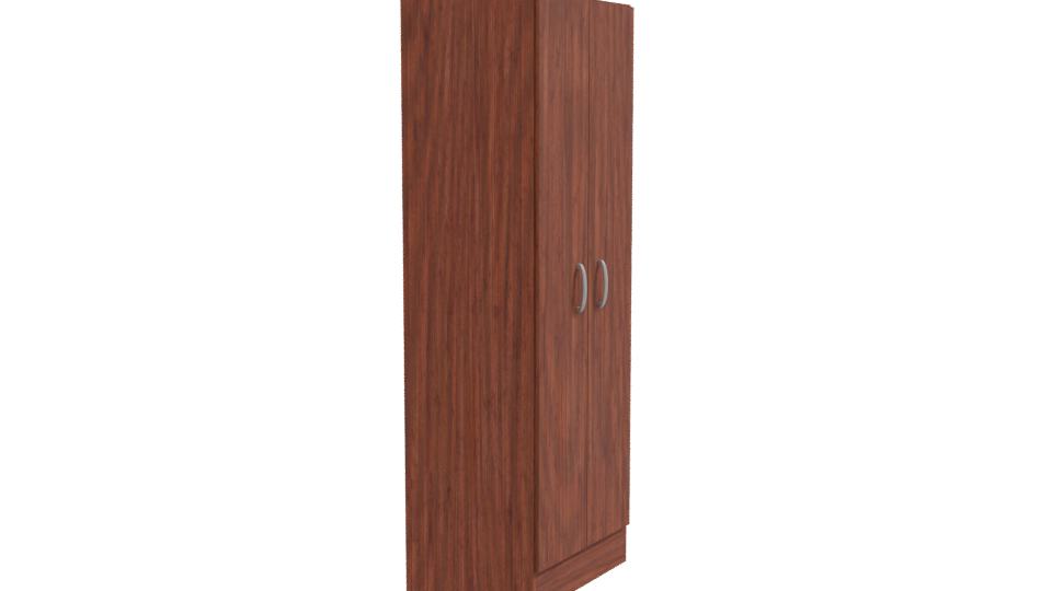 Stylish Wooden Wardrobe Model - Professional 3D Model Render 9
