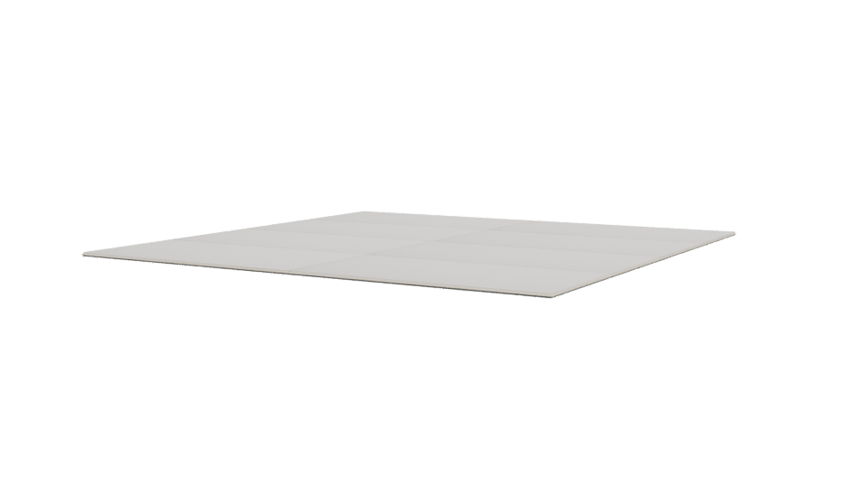 Minimalist White Floor Panel 3D - Professional 3D Model Render 3