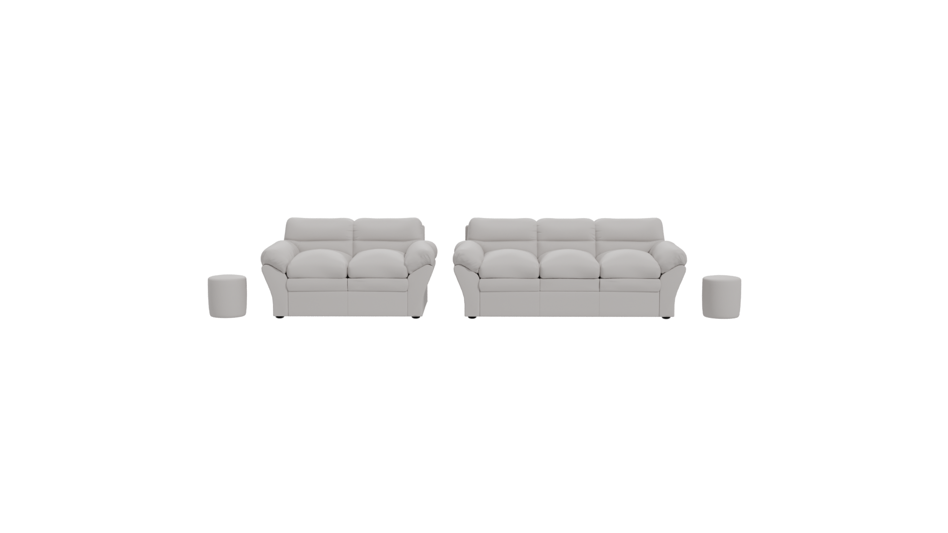 Living Room Sofa Set 3D Model - Professional 3D Model Render 20