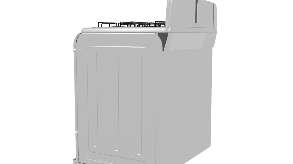 Stylish Gas Range 3D Model - Professional 3D Model Render 3