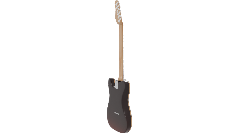 Stylish Electric Guitar Model - Professional 3D Model Render 7