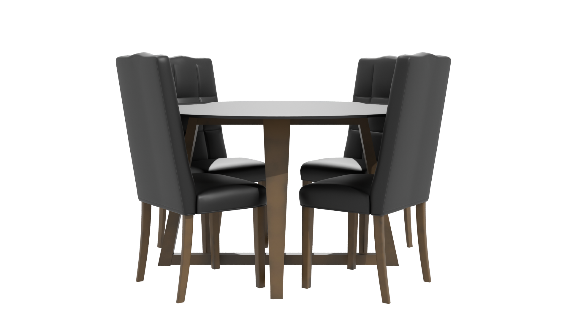 Contemporary Glass Dining Set 3D - Professional 3D Model Render 11