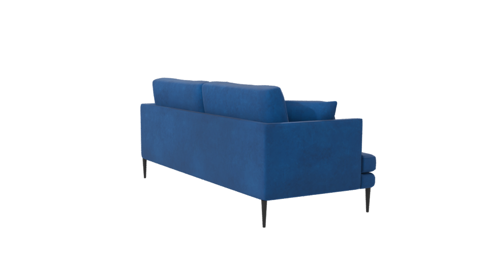 Stylish Blue Sofa Model - Professional 3D Model Render 7