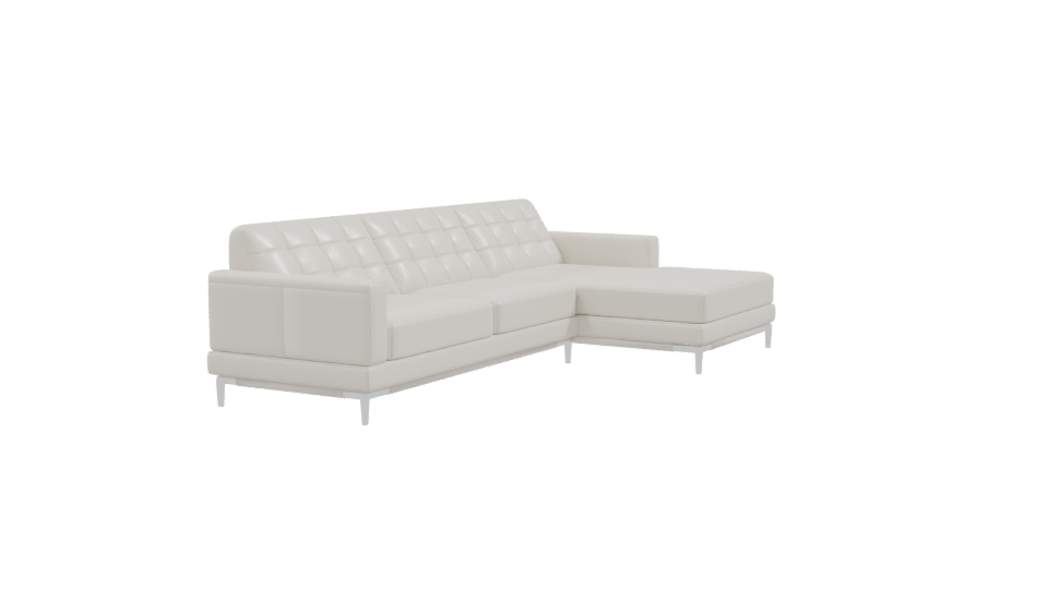 Contemporary Sectional Sofa Model - Professional 3D Model Render 9