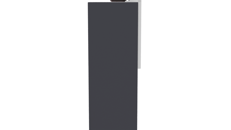 Sleek Black Refrigerator Model - Professional 3D Model Render 8