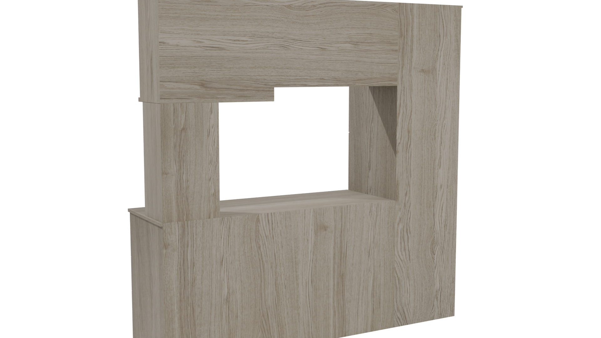 Stylish Wooden Cabinet Model - Professional 3D Model Render 4