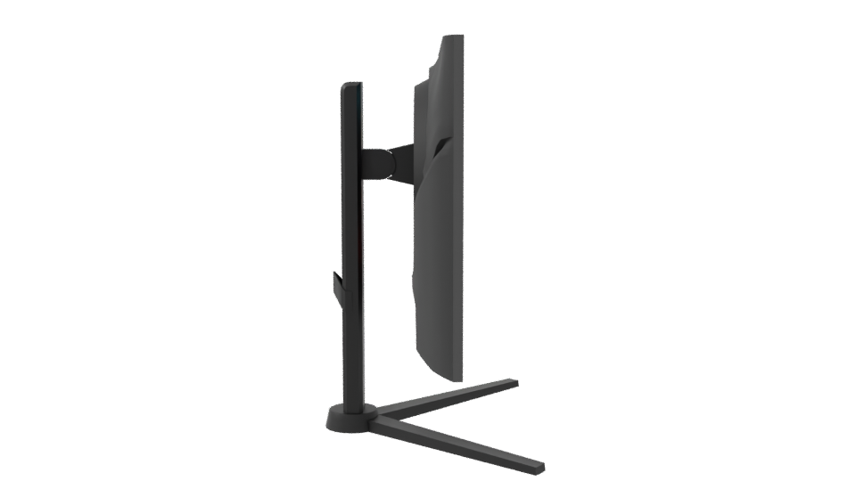 Sleek Modern Monitor 3D Model - Professional 3D Model Render 8