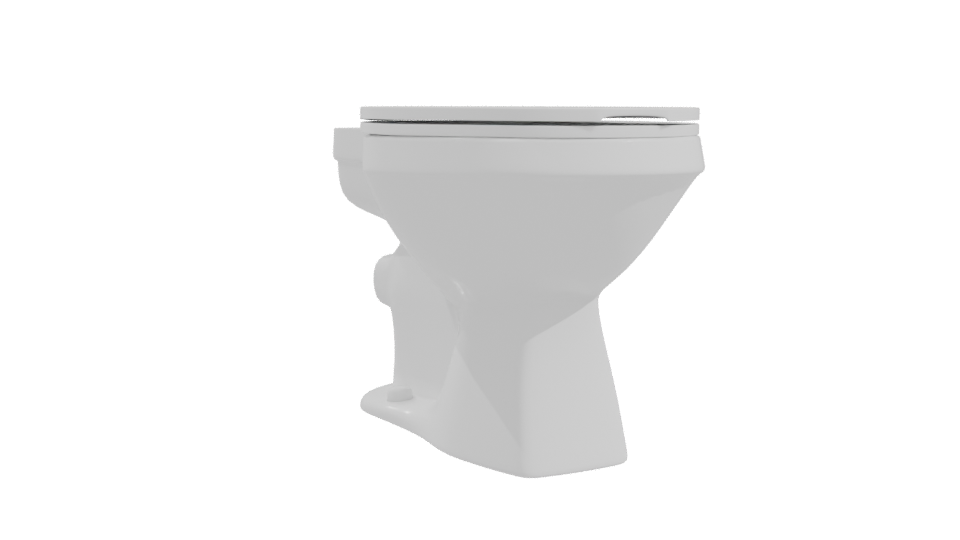 Minimalist Bathroom Toilet Model - Professional 3D Model Render 10