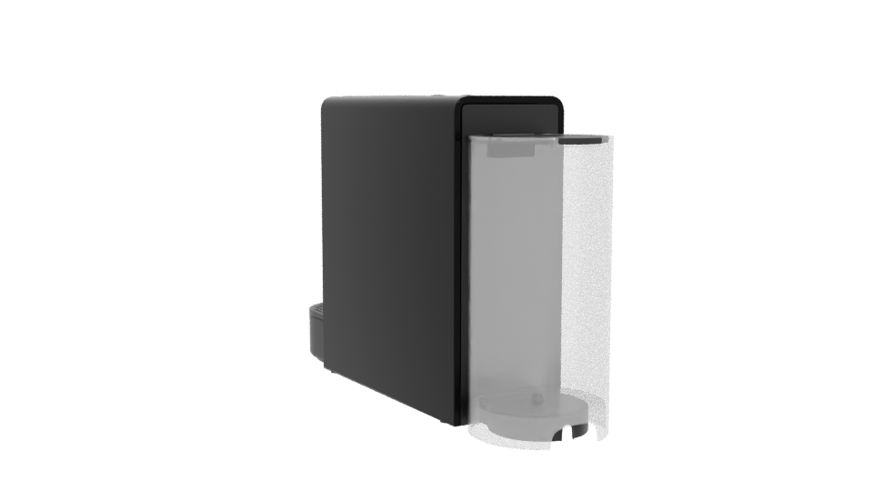 Sleek Modern Coffee Machine 3D - Professional 3D Model Render 4