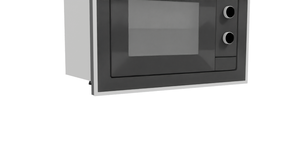 Sleek Built-In Microwave 3D Model - Professional 3D Model Render 10