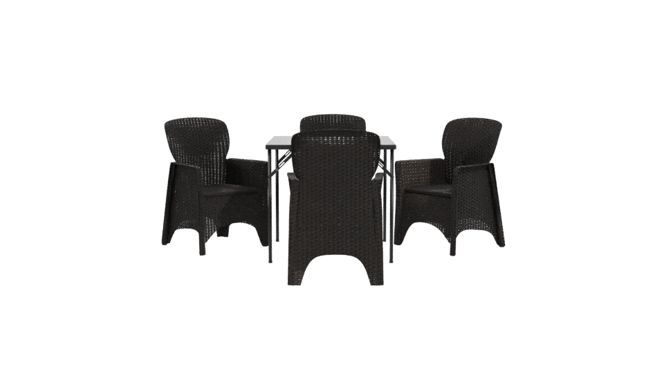 Outdoor Dining Table Set 3D - Professional 3D Model Render 11