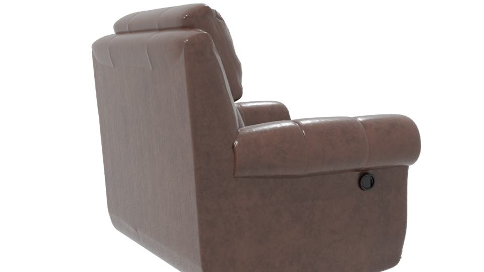Classic Leather Armchair 3D Model - Professional 3D Model Render 7