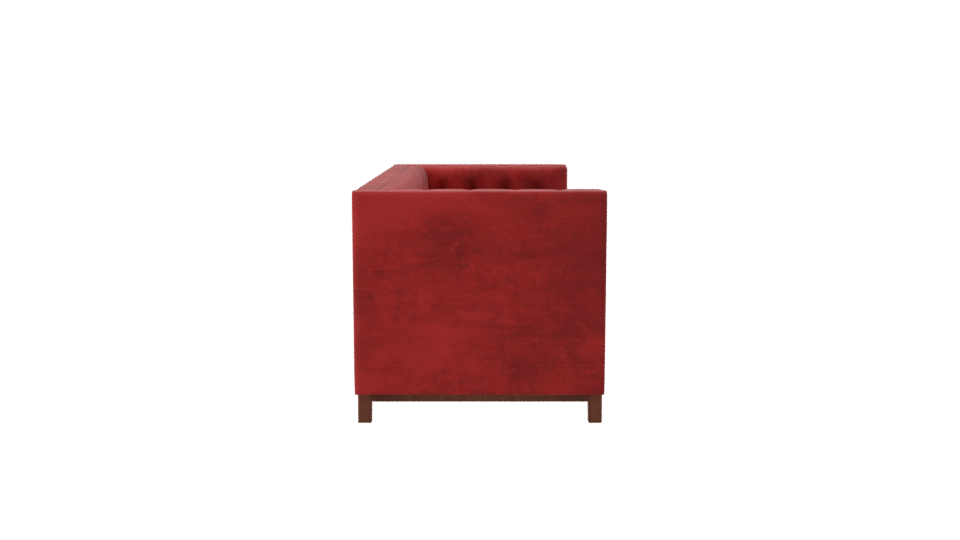 Elegant Velvet Sofa 3D Model - Professional 3D Model Render 8