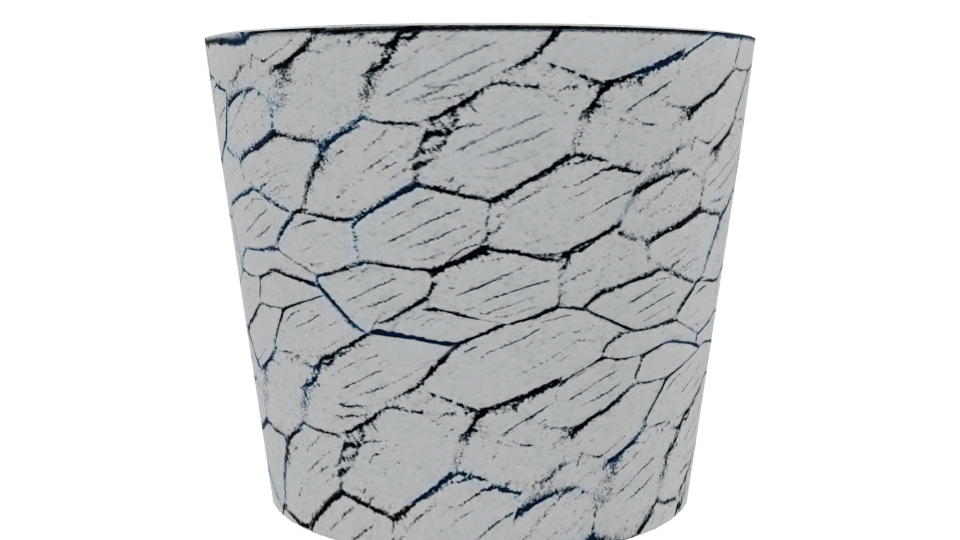 Textured Stone Planter Model - Professional 3D Model Render 13