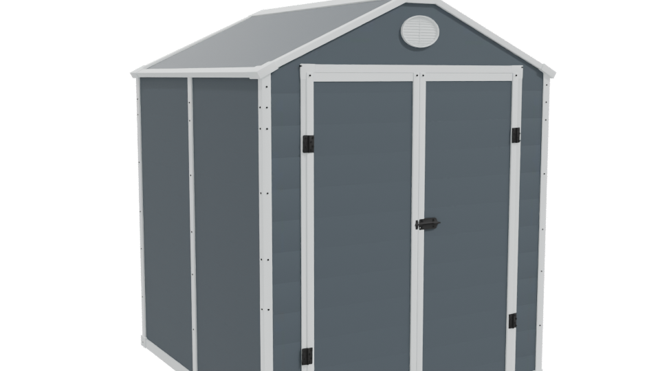 Stylish Outdoor Storage Shed 3D - Professional 3D Model Render 10