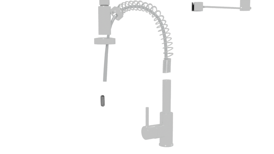 Stylized Metal Industrial Lamp Model - Professional 3D Model Render 13